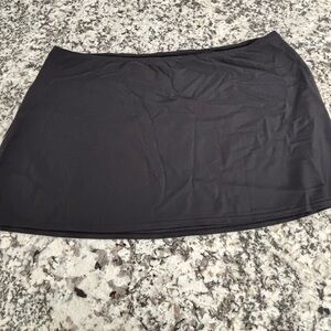 Black 2xl swim fitness skirt nylon spandex